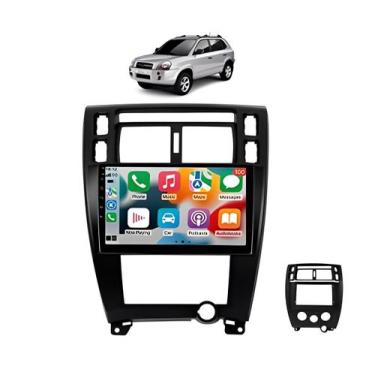 Imagem de Kit Multimídia Tucson 2006 / 2016 Mold Preta Android 9 Pol Carplay 2/3