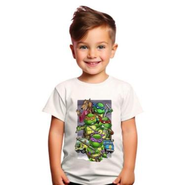 Imagem de Camiseta Infantil Unissex Mundo Mario Donkey Kong Minecraft Tartaruga 