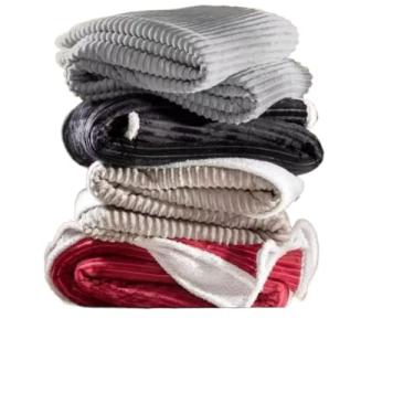 Imagem de Cobertor Manta Glamour Com Sherpa Lã De Carneiro Casal Dupla Face 1,80 x 2,20 Super Macia,cobertor casal grosso(Cor Aleatorias)