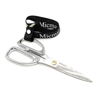 Imagem de Tesoura multiuso de grau industrial. Lâmina afiada de aço com alça grande. Design durável perfeito para cortar plástico, metal, papel, madeira, espuma, tecido e materiais orgânicos.