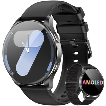 Imagem de Smartwatch Redondo AMOLED 1.43" - Relógio Inteligente com Chamadas Bluetooth, 130+ Modos Esportivos, IP68, Compatível Android/iOS - Unissex