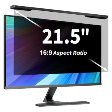 Imagem de ZpTsarinal Filtro de tela de privacidade de computador pendurado de 21,5 polegadas, capa de privacidade de tela de computador suspensa, compatível com, monitores widescreen 16:9 de 21,5 polegadas
