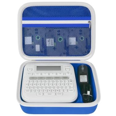 Imagem de GWCASE Capa Compatível Com Brother P-Touch Ptd220 210, Etiquetadora Para Uso Doméstico/Comercial, Organizadora Fitas, Adaptador Ca, Cabos De Carregamento (Somente Na Caixa) - Azul