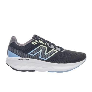 Imagem de Tênis New Balance Fresh Foam 520 V9 Feminino, 37, Preto, Azul claro