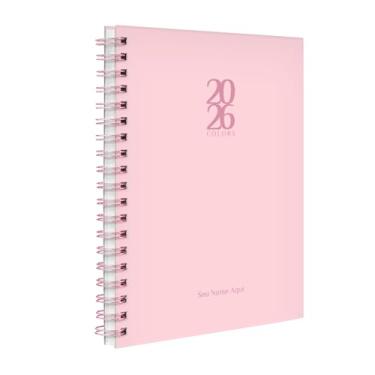 Imagem de Agenda 2026 Planner Semanal Personalizada Solid Colors Rosa Claro