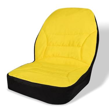 Imagem de Capa de assento grande acolchoada para assento traseiro de até 45 cm de altura compatível com John Deere LP95233 para trator utilitário compacto série 3E/3R/4M, 1023E - Tecido Oxford 300D à prova de