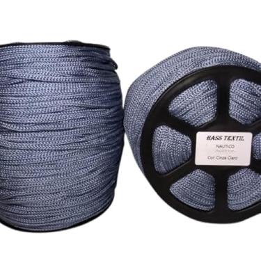 Imagem de Fio Náutico HassTextil 700g 100% Polipropileno 5mm (cinza claro 5mm)
