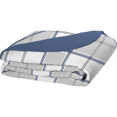 Imagem de Cobre Leito Tecebem Casal Malha 100% Algodão Estampado Em Matelassê Adam 210x240m Mediterrâneo