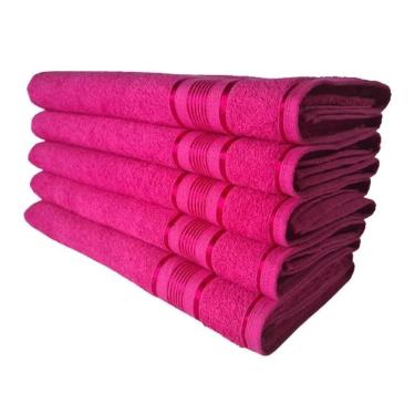 Imagem de 10 Toalhas Super Gigante Grossa Abraça O Corpão 80x180 Egito Rosa