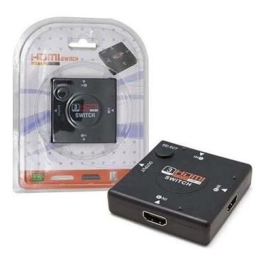 Imagem de Hub Adaptador Multiplicador Switch Hdmi 3x1 Splitter Full 3d - Rhos