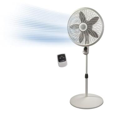 Imagem de Lasko 1885 18 "Ciclone Pedestal Fan com controle remoto, 18 polegadas brancas