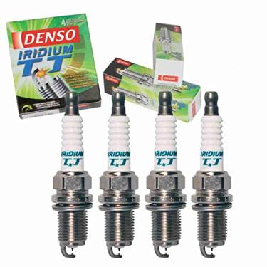 Imagem de 4 velas de ignição DENSO Iridium TT compatíveis com Toyota Yaris 1.5L L4 2006-2016