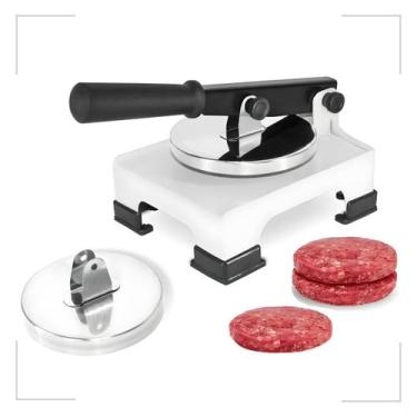 Imagem de Modelador de Hambúrguer Manual 2 Discos Inox Cozinha Gourmet