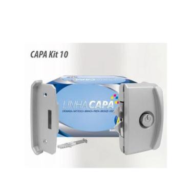 Imagem de Fechadura Porta Janela Vidro Alvenaria Temperado Blindex Kit-10 2 Chav