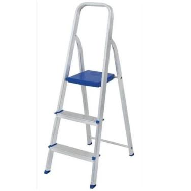 Imagem de Escada de Alumínio Dobrável 3 Degraus- Mor