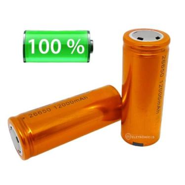 Imagem de Baterias Recarregáveis 12000mah Profissional Lítio 26650 3.7V / 4,3V P