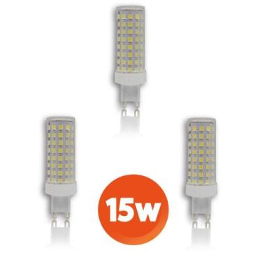 Imagem de Kit 3 Lâmpada Led Halopim G9 15w 96 Leds Para Lustre Arandela - GOLDEN