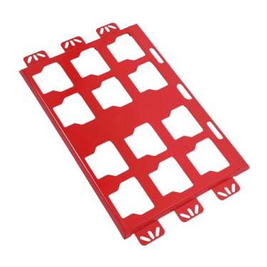 Imagem de Luocute Placa de Montagem de Embalagem Compatível Com Caixa de Ferramentas de Embalagem, 13.4x21.9 Em Caixa de Ferramentas de Armazenamento Base de Montagem Em Alumínio de Alumínio (Vermelho)