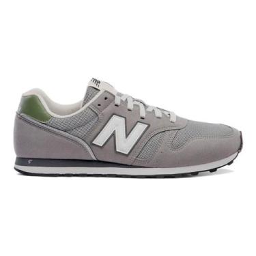 Imagem de Tênis New Balance 373v2 Masculino, 42, Cinza branco, Verde