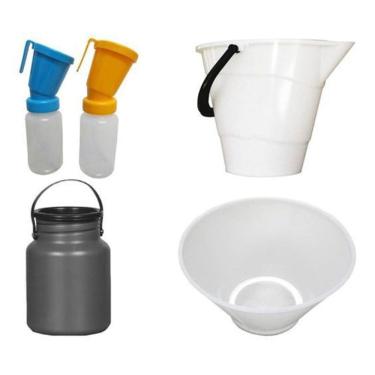 Imagem de Aplicador De Iodo Balde 12 L Coador Leite Vasilhame 5 L