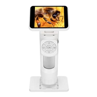 Imagem de Asixxsix Microscópio Digital LCD para Crianças e Adultos, Tela de 2,8 Polegadas 1080p Vídeo Multipieiro USB, Evite o Kit de Microscópio Portátil Shake Com 8 Luzes LED Ajustáveis
