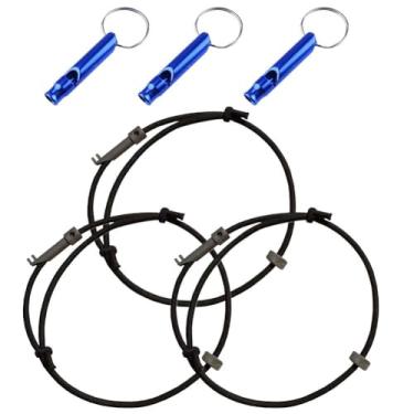 Imagem de Pulseira de sobrevivência EDC, ferramenta de escape de alça de pulso para janela de carro, pulseiras de resgate de emergência de veículos, disjuntor de vidro temperado de emergência de escape rápido