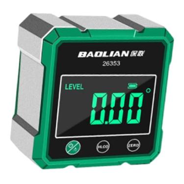 Imagem de Baoblaze Inclinômetro digital transferidor à prova d'água 4x90° medidor de ângulo digital de alto desempenho nível eletrônico para marcenaria, Adsorção de Metal de 4 Lados