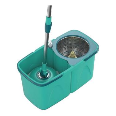 Imagem de Mop Pró Flash Limp Girátorio Esfregão Inox 360° Com 2 Refil 7824