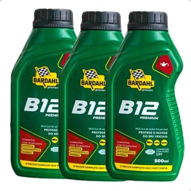 Imagem de 3 Aditivos Oleo Motor Turbo Diesel Bardahl B12 500ml Pickup, Verde