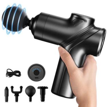 Imagem de Pistola de massagem LEERCON Deep Tissue Portable Electric Black