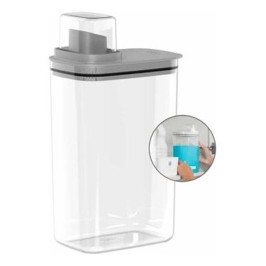 Imagem de Organizador Dispenser 2,3L Para Amaciante Lavanderia Chumbo - Ou