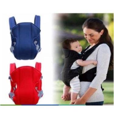 Imagem de Bolsa Canguru Bebê Leve Alça Almofadada Até 12 Meses 9,5kg - Seguro - 