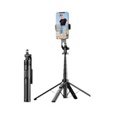 Imagem de 360 graus Tripé De Selfie Sem Fio Rotativo Com Controle Remoto Bluetoo