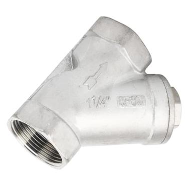 Imagem de Y Tipo de tipo 1 1/4 de polegada DN32 Frea 304 Ajuste do tubo de válvula de filtro de aço inoxidável para água de água resistente à corrosão Durável Proteção de oleoduto de alta