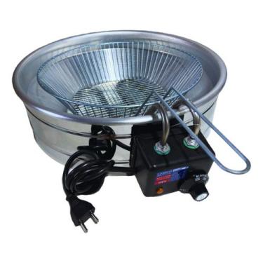 Imagem de Fritadeira Elétrica Industrial Tacho Redondo 7L - Casinha Industrial ,