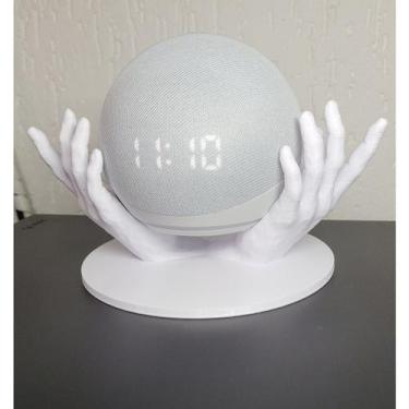 Imagem de Suporte para Echo Dot 4 Alexa - Mãos / Hands - BEST ART 3D, Preto