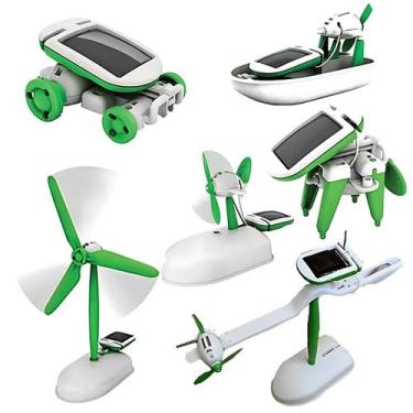 Imagem de Kit Educativo Robô Energia Solar 6 Em 1 Robótica Montagem - Robomix