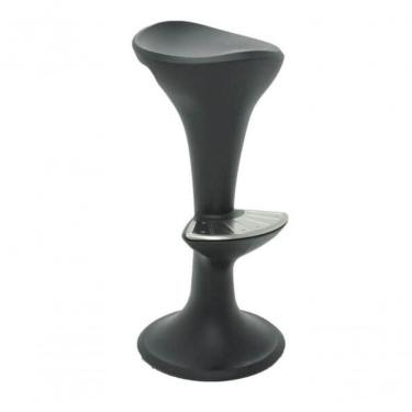 Imagem de Banco Tramontina Pepe Grafite Com Apoio Para Pés Em Aço Inox