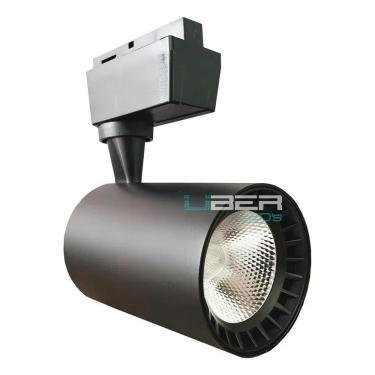 Imagem de 2X Spot Led Para Trilho 10W Preto 4000K Luz Neutra