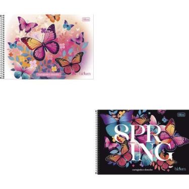 Imagem de Caderno Desenho UNIV Capa Dura Bloom 80FLS. Espiral PCT.C/04 - Tilibra