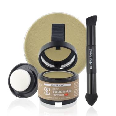 Imagem de SOVONCARE Pó molhado para mulheres e homens - Pó de retoque de raiz de cabelo para cobertura grisalha, queda de cabelo e manchas carecas, permanece o dia todo - cobertura instantânea da raiz, inclui