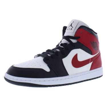 Imagem de Nike Tênis feminino Air Jordan 1 Mid Shoes, Vela/Off Noir/Branco/Vermelho-Vermelho, 39