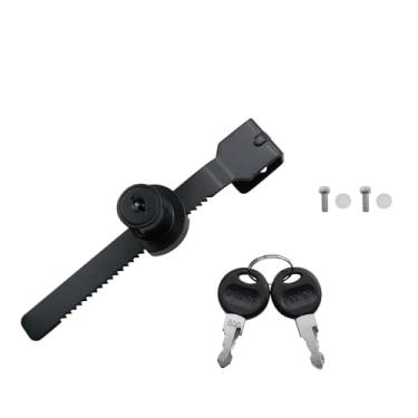 Imagem de JCBIZ 318 Fechadura de vidro intercambiável liga de zinco deslizante dente de serra push pull abertura universal fechadura de porta deslizante especial para armários de exibição freezers preto