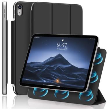 Imagem de JKSML Capa para iPad (A16) 11ª/10ª geração com suporte para lápis, ultrafina e leve, fixação magnética forte, capa fólio rígida antidobra, suporte triplo para iPad de 11 polegadas (2022)/11 polegadas