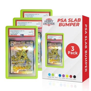 Imagem de Protetor de laje PSA – Pacote com 3, protetor de laje fácil de colocar e tirar, serve apenas para a capa padrão, protetor de cartão elegante PSA, fácil aderência e proteção de borda (verde limão)