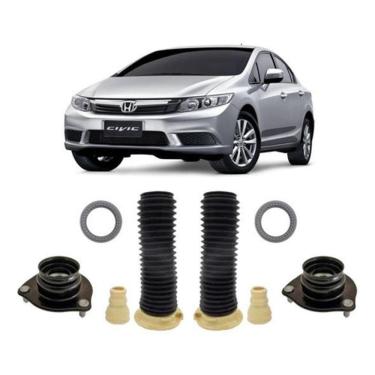 Imagem de 2 Kit Coxim Batente Amortecedor Dianteiro Civic 2012 2012 13