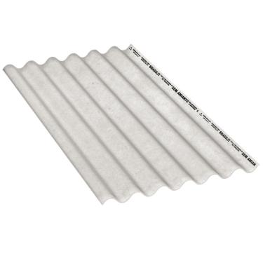 Imagem de Telha De Fibrocimento Ondulada 6 Mm 2,44 X 1,10 Metros - Brasilit Telha Ondulada 6mm 2,44x1,10m Crfs