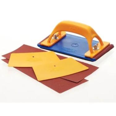 Imagem de Kit Lixadeira Manual Com Aplicador De Massa Completo - 0010 - Talentos Kit Lixadeira Manual Completo - 0010 - Talentos