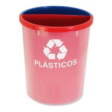 Imagem de Lixeira Mix 25 Litros Coleta Seletiva Com 2 Divisões Mix2