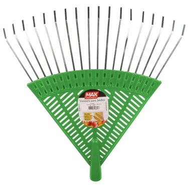 Imagem de Vassoura De Aço Maxima 380mm Para Jardim Com Cabo - 13120 - Max